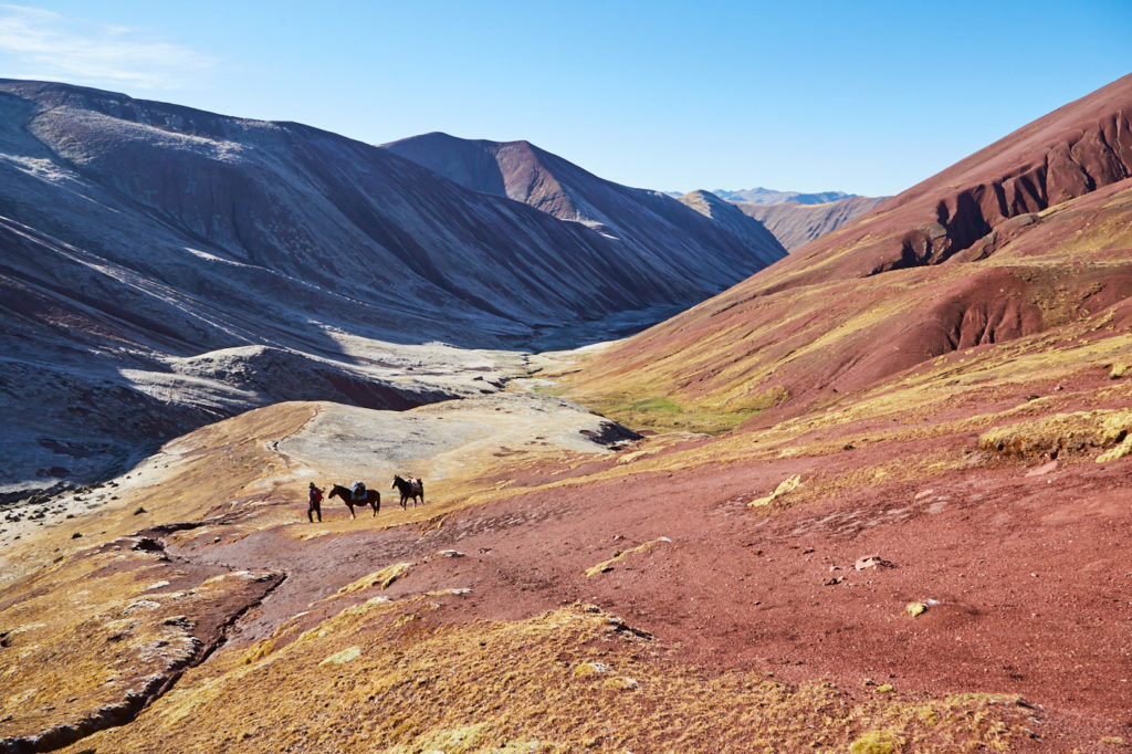 A view back to our morning camp in the valley, what a beautiful landscape